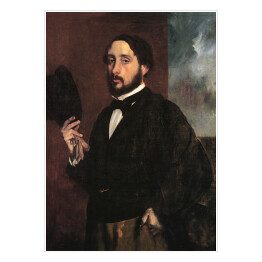 Plakat samoprzylepny Edgar Degas "Autoportret" - reprodukcja