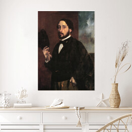 Plakat samoprzylepny Edgar Degas "Autoportret" - reprodukcja
