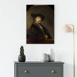 Obraz klasyczny Rembrandt Autoportret w wieku 34 lat. Reprodukcja