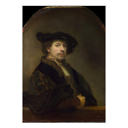 Plakat samoprzylepny Rembrandt Autoportret w wieku 34 lat. Reprodukcja