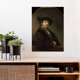 Plakat samoprzylepny Rembrandt Autoportret w wieku 34 lat. Reprodukcja