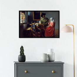 Plakat w ramie Jan Vermeer "Kieliszek wina" - reprodukcja