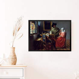Obraz w ramie Jan Vermeer "Kieliszek wina" - reprodukcja