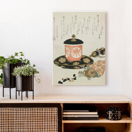 Obraz na płótnie Hokusai Katsushika. Filiżanka herbaty. Reprodukcja