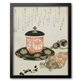 Obraz w ramie Hokusai Katsushika. Filiżanka herbaty. Reprodukcja