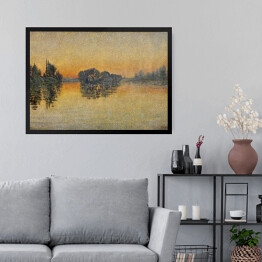 Obraz w ramie Paul Signac Zachód słońca. Reprodukcja