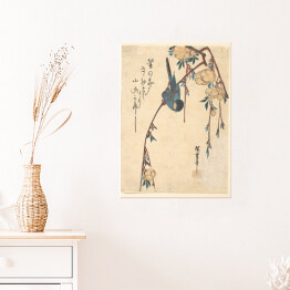 Plakat samoprzylepny Utugawa Hiroshige Płacząca Wiśnia. Reprodukcja obrazu