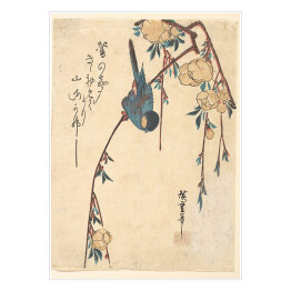 Plakat Utugawa Hiroshige Płacząca Wiśnia. Reprodukcja obrazu