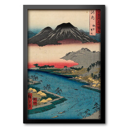 Obraz w ramie Utugawa Hiroshige Nishiki-e. Reprodukcja obrazu