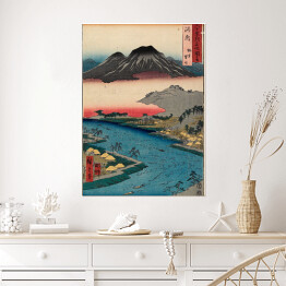 Plakat samoprzylepny Utugawa Hiroshige Nishiki-e. Reprodukcja obrazu