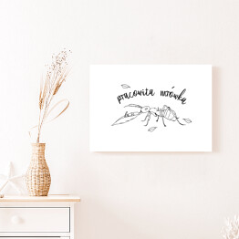 Obraz na płótnie Pracowita mrówka - ilustracja