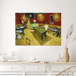 Plakat samoprzylepny Vincent van Gogh Nocna kawiarnia. Reprodukcja