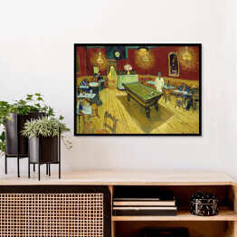 Plakat w ramie Vincent van Gogh Nocna kawiarnia. Reprodukcja