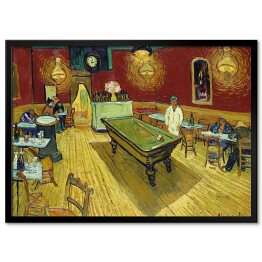 Plakat w ramie Vincent van Gogh Nocna kawiarnia. Reprodukcja