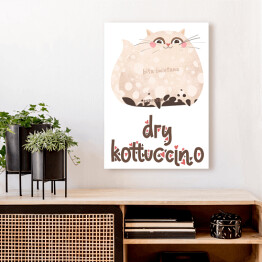Obraz klasyczny Ilustracja - dry kottuccino - kocie kawy