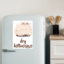 Magnes dekoracyjny Ilustracja - dry kottuccino - kocie kawy