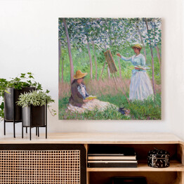 Obraz na płótnie Claude Monet W lesie w Giverny Reprodukcja obrazu