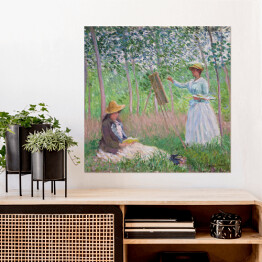 Plakat samoprzylepny Claude Monet W lesie w Giverny Reprodukcja obrazu