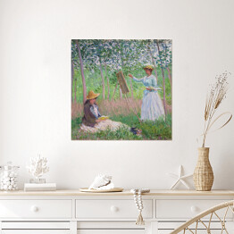 Plakat samoprzylepny Claude Monet W lesie w Giverny Reprodukcja obrazu