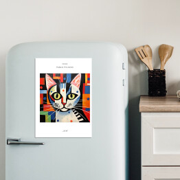 Magnes dekoracyjny Portret kota inspirowany sztuką - Pablo Picasso