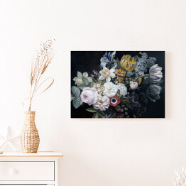 Obraz na płótnie Piękny bukiet kwiatów w stylu barokowym
