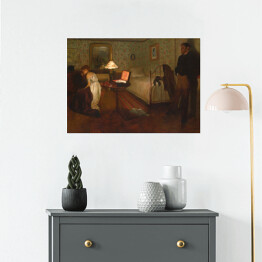 Plakat samoprzylepny Edgar Degas "Wnętrze" - reprodukcja