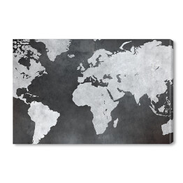 Obraz na płótnie Mapa świata na betonowym tle