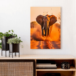 Obraz klasyczny Słoń na Safari