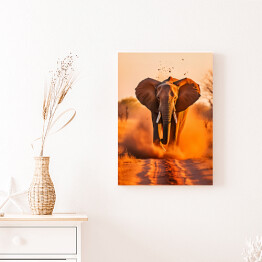 Obraz klasyczny Słoń na Safari