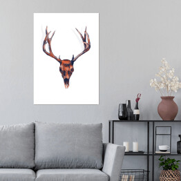 Plakat samoprzylepny Poroże jelenia - ilustracja