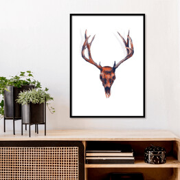 Plakat w ramie Poroże jelenia - ilustracja