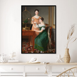 Plakat w ramie C. W. Eckersberg Starsze Córki Mendela Levina Nathansona, Bella i Hanna Reprodukcja obrazu