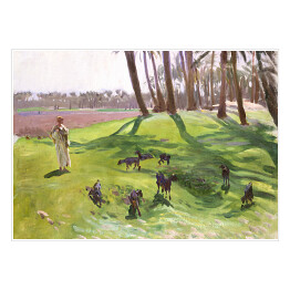Plakat John Singer Sargent Landscape with Goatherd. Reprodukcja obrazu