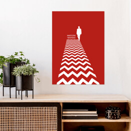 Plakat samoprzylepny "Miasteczko Twin Peaks" - seriale
