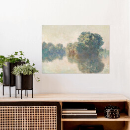 Plakat samoprzylepny Claude Monet Sekwana w Giverny. Reprodukcja