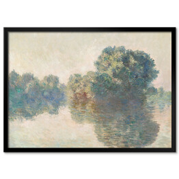 Plakat w ramie Claude Monet Sekwana w Giverny. Reprodukcja