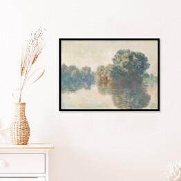 Plakat w ramie Claude Monet Sekwana w Giverny. Reprodukcja