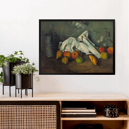 Obraz w ramie Paul Cezanne "Dzbanek mleka i jabłka" - reprodukcja
