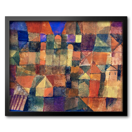 Obraz w ramie Paul Klee City with the three domes Reprodukcja obrazu