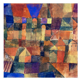 Plakat samoprzylepny Paul Klee City with the three domes Reprodukcja obrazu