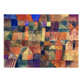Plakat Paul Klee City with the three domes Reprodukcja obrazu