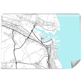 Fototapeta winylowa zmywalna Klasyczna mapa Gdyni