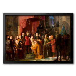 Obraz w ramie Jan Matejko Carowie Szujscy przed Zygmuntem III Reprodukcja obrazu