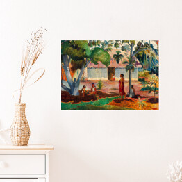 Plakat Paul Gauguin "Duże drzewo" - reprodukcja