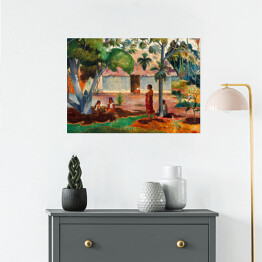 Plakat samoprzylepny Paul Gauguin "Duże drzewo" - reprodukcja