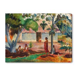 Obraz na płótnie Paul Gauguin "Duże drzewo" - reprodukcja