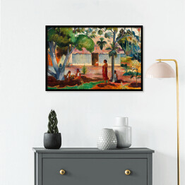 Plakat w ramie Paul Gauguin "Duże drzewo" - reprodukcja