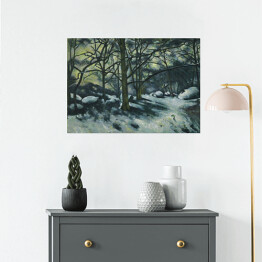 Plakat samoprzylepny Paul Cezanne "Śnieg" - reprodukcja