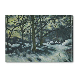 Obraz na płótnie Paul Cezanne "Śnieg" - reprodukcja