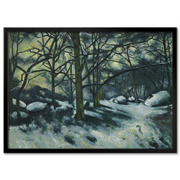 Plakat w ramie Paul Cezanne "Śnieg" - reprodukcja